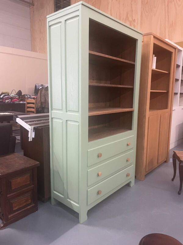 Groene eiken kast - Afbeelding 2